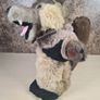 Vintage The Puppet Company Wolf Teddy Soft Toy Plush Plushie Image 5