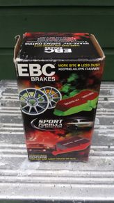 car parts EBC brake pads full set front and rear.