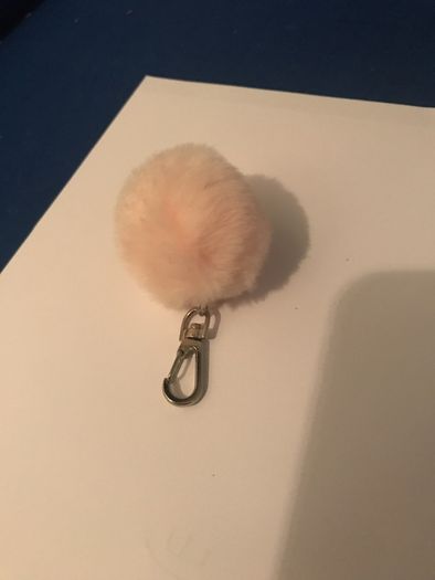 Brand new fluffy key ring like a rabbits foot
