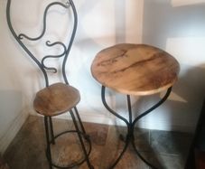 Single designer table and chair