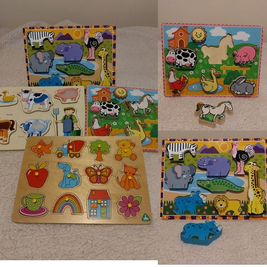 Wooden Jigsaw Puzzles X 4