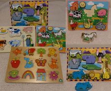 Wooden Jigsaw Puzzles X 4