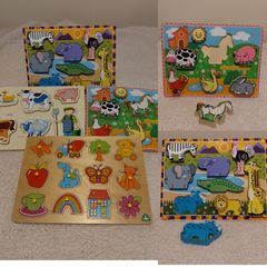 Wooden Jigsaw Puzzles X 4
