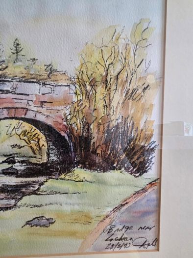 "Bridge at Laragh" Watercolour by Michael Walsh - Signed and dated