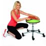 Sitness Half Ball Fitness Stool, Work Stool, Roller Stool, Three Dimensional Movable Seat, Fabric Cover, Black Image 5