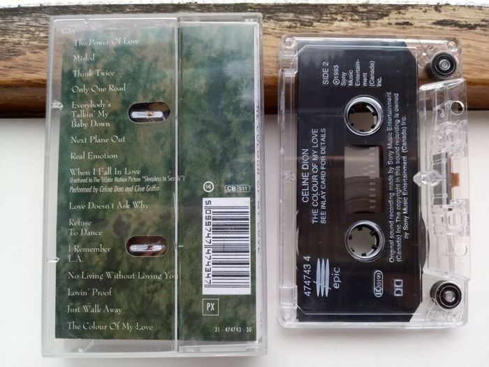 Celine Dion - The Colour Of My Love - Cassette Tape