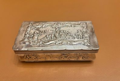 Beautiful Sheffield 1901 Edwardian solid sterling silver jewelry box