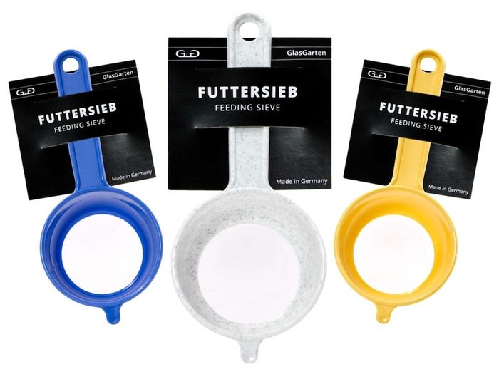 GlasGarten Feeding Sieve 300 um - Suitable for fresh and sea water safe plastic (PP) - white