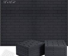 12Pack Sound Proof Foam Panels Acoustic Panels 30.5 X 30. 5 X 2.5cm Soundproof Wall Panels Acoustic Foam-Sound Panels-Sound Dampening Panels-Sound Absorbing Panels-Acoustic Foam Panels (FREE SHIPPING)