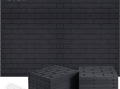 12Pack Sound Proof Foam Panels Acoustic Panels 30.5 X 30. 5 X 2.5cm Soundproof Wall Panels Acoustic Foam-Sound Panels-Sound Dampening Panels-Sound Absorbing Panels-Acoustic Foam Panels (FREE SHIPPING)