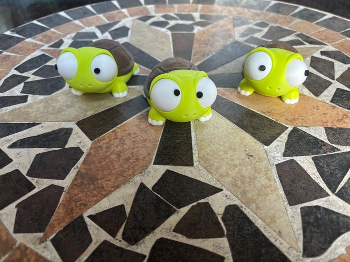 Goofy eyed turtles