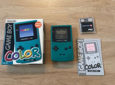 Nintendo Gameboy Color CGB-001 Color Boxed and Manual + Flash Card 4GB