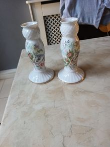 Aynsley Wild Tudor  Candlesticks  (Pair)