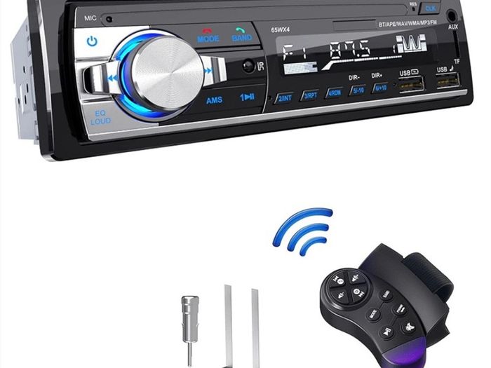 Car Radio Bluetooth Hands-free, CENXINY 4 x 65W Car Stereo Bluetooth 5.0 LCD with Clock, Support USB/AUX in FM/ MP3 / WMA/WAV/MPE Autoradio with Usb and Bluetooth (FREE POSTAGE)