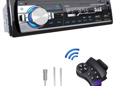Car Radio Bluetooth Hands-free, CENXINY 4 x 65W Car Stereo Bluetooth 5.0 LCD with Clock, Support USB/AUX in FM/ MP3 / WMA/WAV/MPE Autoradio with Usb and Bluetooth (FREE POSTAGE)