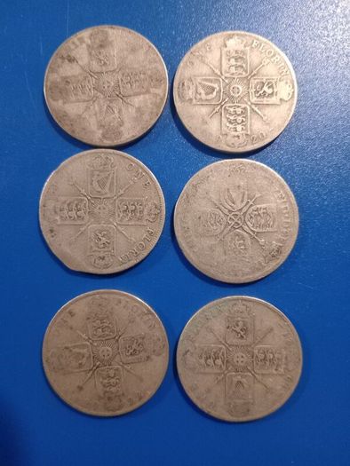 6X GeorV .500 florins