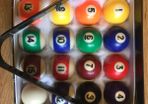 Pool balls & triangle