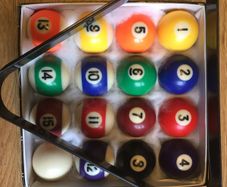 Pool balls & triangle