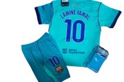Barcelona 26/27 (away)( Lamine Yamal 10 ) Kids Kit ,6/7,7/8, 8/9 Yrs