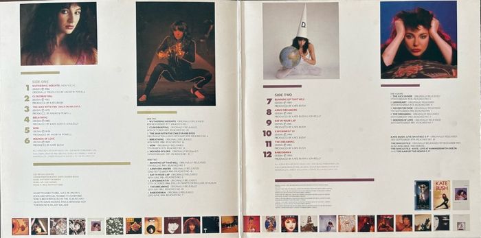 Kate Bush - The Whole Story. Greatest hits compilation. German 1st pressing in gatefold sleeve. With a promo and a hype sticker on the front. Exceptionally good condition. Bargain!