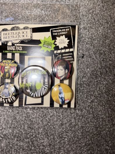 Beetlejuice Badges