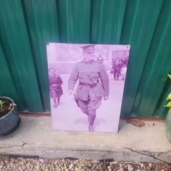 Michael Collins metal sign