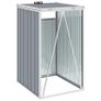 Garbage Bin Shed Grey 72x81x121 cm Steel Image 2