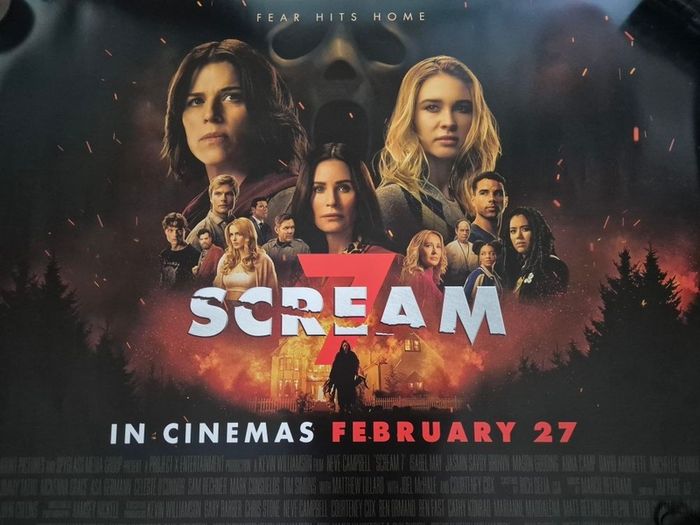 Scream 7 - Original Uk Quad Film Poster- 2026- Official Cinema Release Horror Movie