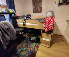 Loft bed with 20cm mattress