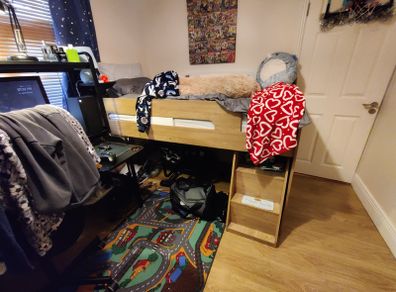 Loft bed with 20cm mattress