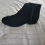 flat black suede boots Image 3