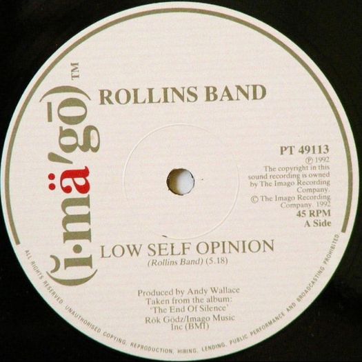 Rollins Band - Low Self Opinion