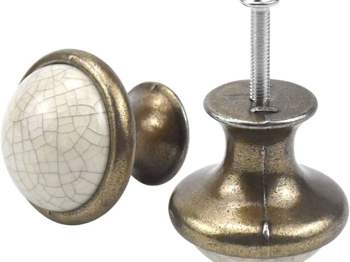 NEW SALE | 10PCS Vintage Cabinet Knobs, 33MM Ceramic Knobs, Vintage Shabby Chic Round Drawer Knobs, Kitchen Cabinet Cupboard Drawer Door Knobs Pull Handles for Chest of Drawers Kitchen Cabinet Cupboards
