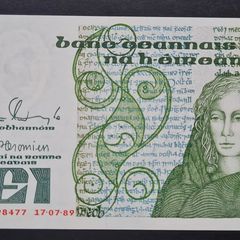 Ireland 1 Pound 1989 Queen Medb (BAK) Banknote