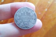 1896 South Africa Silver One Shilling Coin
