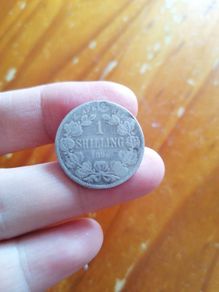 1896 South Africa Silver One Shilling Coin