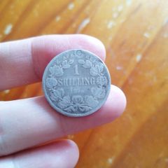1896 South Africa Silver One Shilling Coin