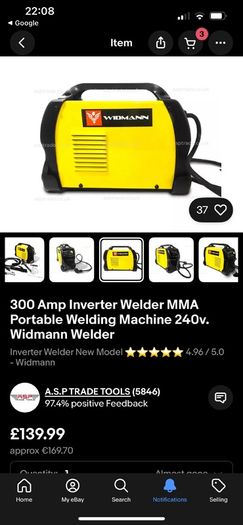 220v New Welder 300amp