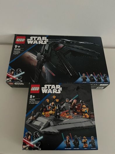 LEGO Star Wars Inquisitor Transport Scythe & Obi Wan Kenobi vs Darth Vader 75336,75334