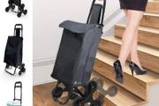 Folding Shopping Trolley on 6 Wheels, Stair Climbing Shopping Cart, Grocery Trolley MULTIPLE COLOURS AVAILABLE (FREE POSTAGE)