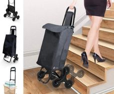 Folding Shopping Trolley on 6 Wheels, Stair Climbing Shopping Cart, Grocery Trolley MULTIPLE COLOURS AVAILABLE (FREE POSTAGE)