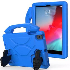 For Apple iPad Mini 4 / 5 Kids Friendly Case Shockproof Cover With Thumbs Up - Blue