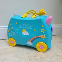 Unicorn Trunki Luggage/ Kids suitcase/ Rideon luggage