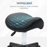 Adjustable Rolling Saddle Stool Image 6