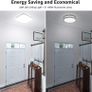 Ceiling Lights 24W, 2500lm Super Bright Square LED Ceiling Light, Daylight White 5000K, Light Fittings Ceilings for Office, Living Room, Bedroom, Kitchen, Hall, Porch and More, 30x30cm (FREE POSTAGE) Image 5