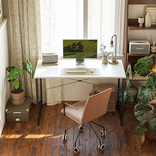 FREE SHIPPING Computer Desk 80x40 cm Home Office Laptop Desk Study Writing Table, Modern Simple Style, White