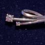 9ct white gold pendent &chain Image 5