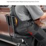 Shop Stool with Backrest 360 Swivel Adjustable Height Roller Creeper Seat Image 3