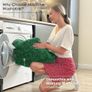 Fluffy Shaggy Rugs Living Room, Large Anti Slip Carpet, Machine Washable Soft Thick Pile Bedside Rug for Kids Bedroom, Nursery - Dark Green, 120 x 160 cm Image 4