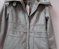 New suede coat 14 tag attached